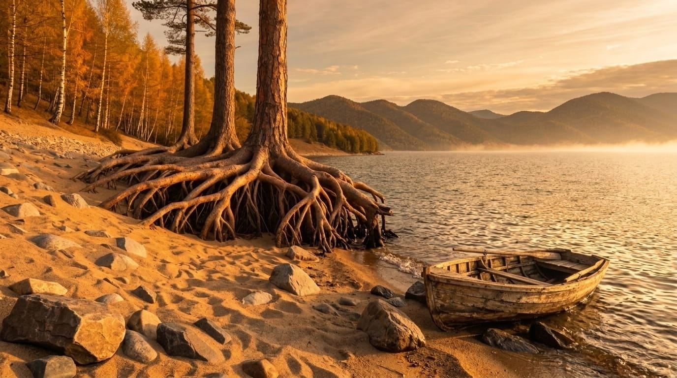Ходульные деревья в бухте Песчаной Stilt trees in Sandy Bay